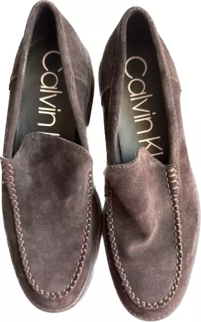Calvin klein men's vance suede loafers sale