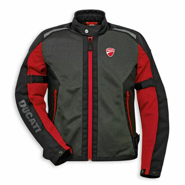 Ducati Corse Motorbike Jacket Waterproof CE Armours Cordura Textile Jacket