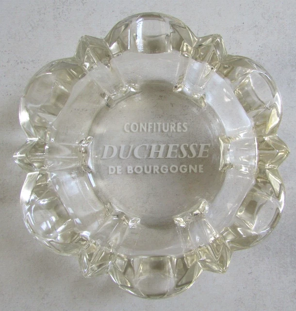 Cendrier Vintage En Verre BIGALLET Citron - Publicitaire Ancien - Style Bistrot Rétro - Occasion