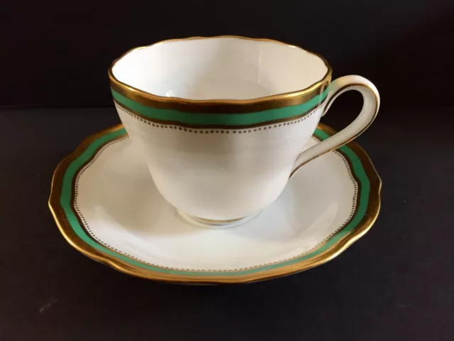 Tea Set Cup & Saucer Spode Copeland England - Patt. Embassy Green (Retired)