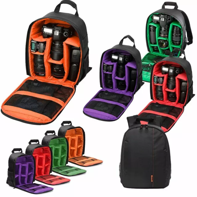 Borsa zaino fotocamera grande per Canon Nikon Sony DSLR & mirrorless Ne ¬