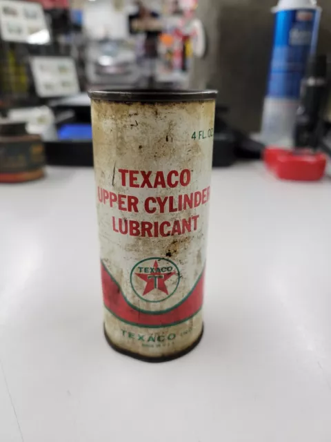 Vintage Texaco Upper Cylinder Lubricant 4 oz. Can. Made In USA