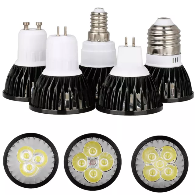 Dimmable LED SpotLight Bulbs E27 GU10 MR16 E14 GU5.3 9W 12W 15W Lamp 220V 12V