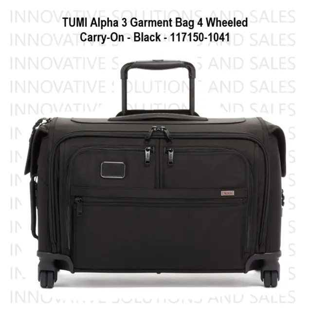TUMI Alpha 3 Garment Bag 4 Wheeled Carry-On - Black - 117150-1041