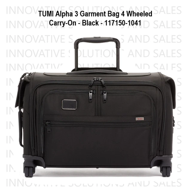 TUMI Alpha 3 Garment Bag 4 Wheeled Carry-On - Black - 117150-1041