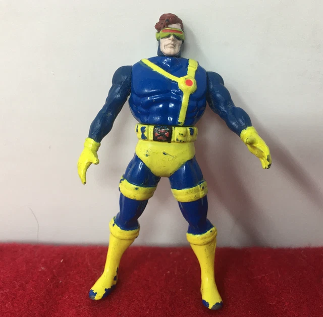 Marvel X-Men Steel Mutants Cyclops Die Cast 1994 Toy Biz Metal Mini Figure