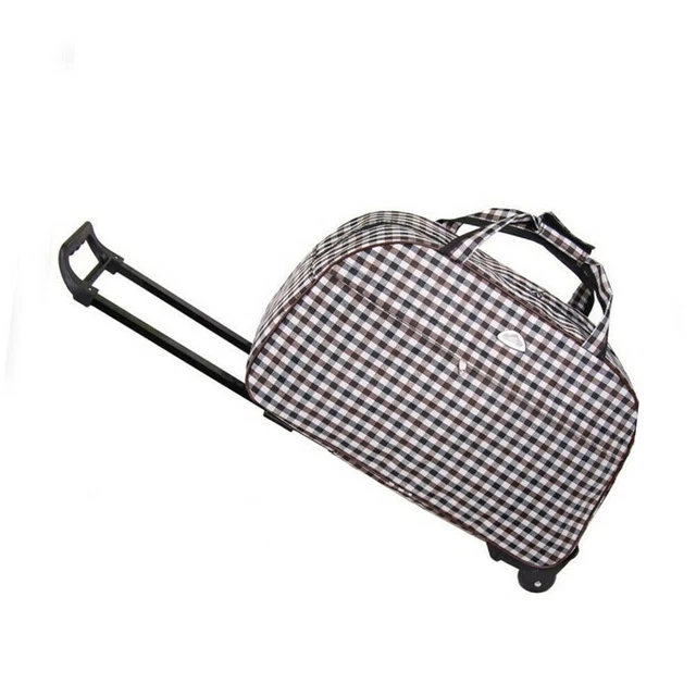 3-Layers Expandable Duffel Bag Suitcase Collapsible Rolling Wheeled Luggage Bag 17