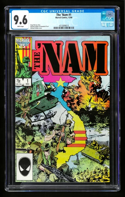 The 'Nam #1 CGC 9.6 WHITE Marvel Comics 1986 Doug Murray Michael Golden