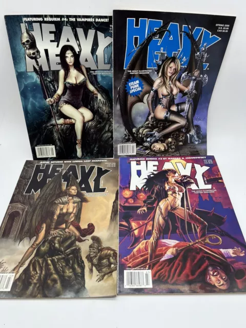 HEAVY METAL MAGAZINE 2006 set of 4 Full Year Illustrated Fantasy Comic