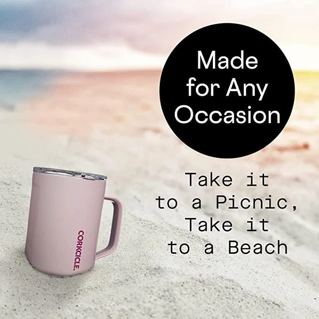 Corkcicle Coffee Mug Triple-Insulated Stainless Steel Cup with Handle, 16 oz NIB 2