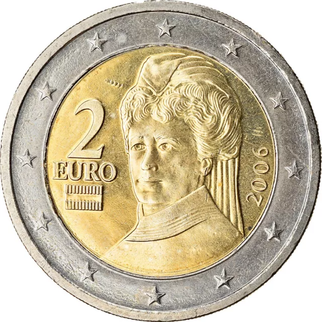 [#766389] Austria, 2 Euro, 2006, SPL, Bi-metallico, KM:3089