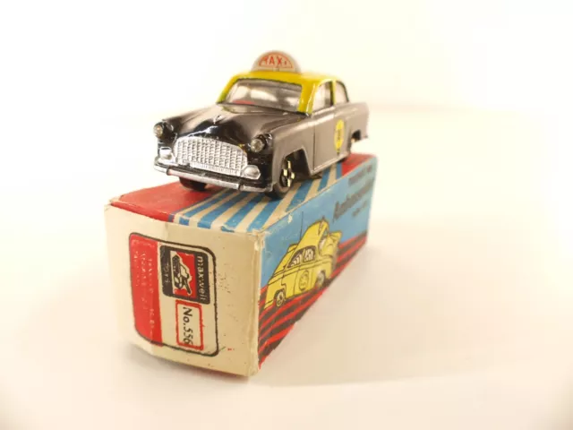 Maxwell Mini n°556 - Ambassador Yellow Cab - Taxi - 9 cm -en boite / boxed INDIA 3