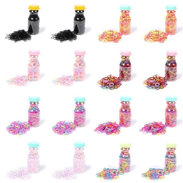 130/260 Mini Rubber Bands Elastic Bands Disposable lfor Kids Hair Braids Hair