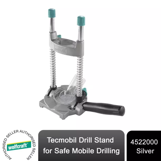 Soporte de taladro móvil wolfcraft® - para perforación fácil, segura y precisa