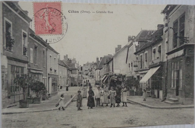 Ceton 61 CPA Grande Rue Good Condition 1906