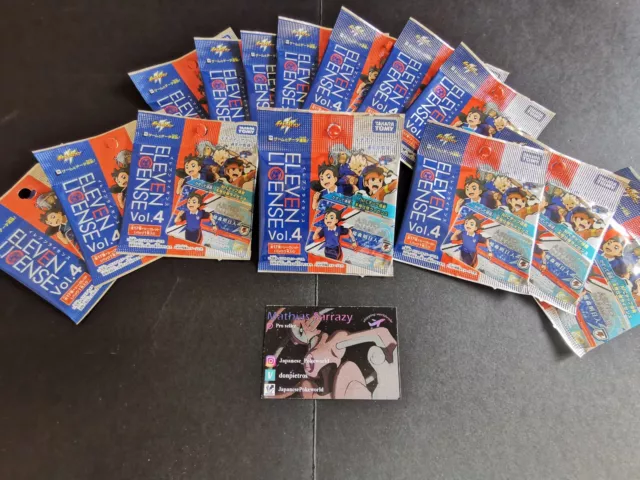 x1 Booster Pack Inazuma Eleven License vol.4 BOX TOMY soccer football Japanese