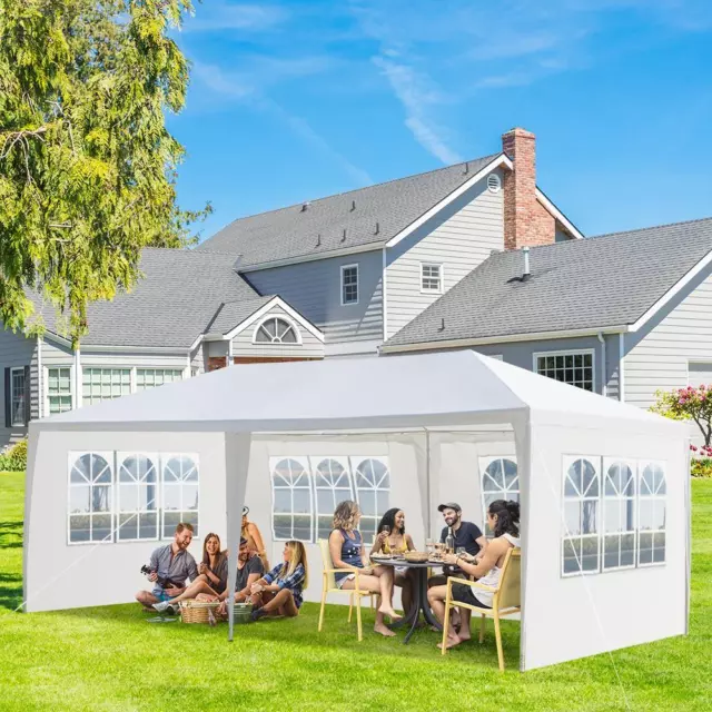 Gazebo Marquee Party Tent With Sides Waterproof Garden Patio Outdoor Canopy 3x6M 2