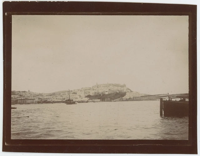 Tirage Albuminé Ancien De Tanger, Maroc - Panorama 24x31cm, Circa 1880