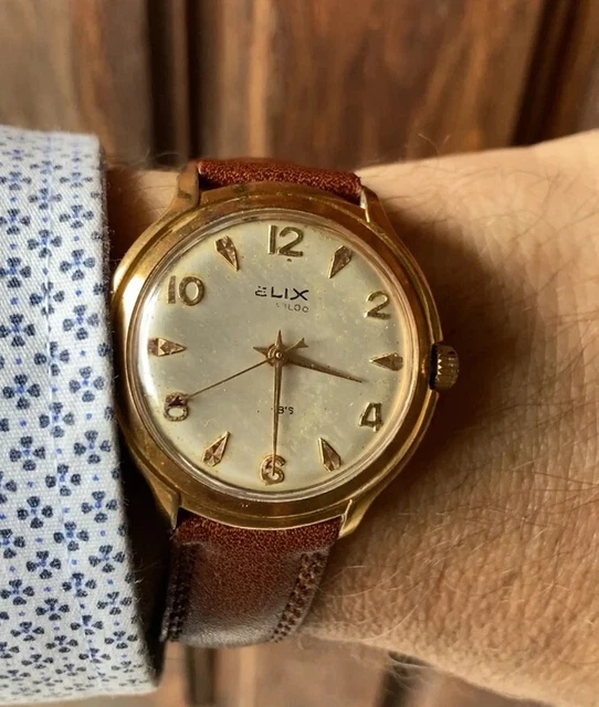 Montre Bracelet Mécanique Vintage De Marque Elix - Occasion (à Vérifier)