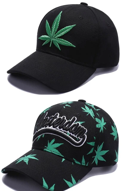 Herbe Baseball Capuchons, Marijuana Casquette Réglable Hommes & Femmes