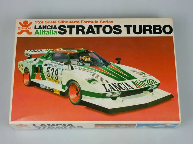 Maquette Bandai Lancia Stratos Turbo - Édition Japon 1/43 - Voiture De Sport Blanche/verte/rouge