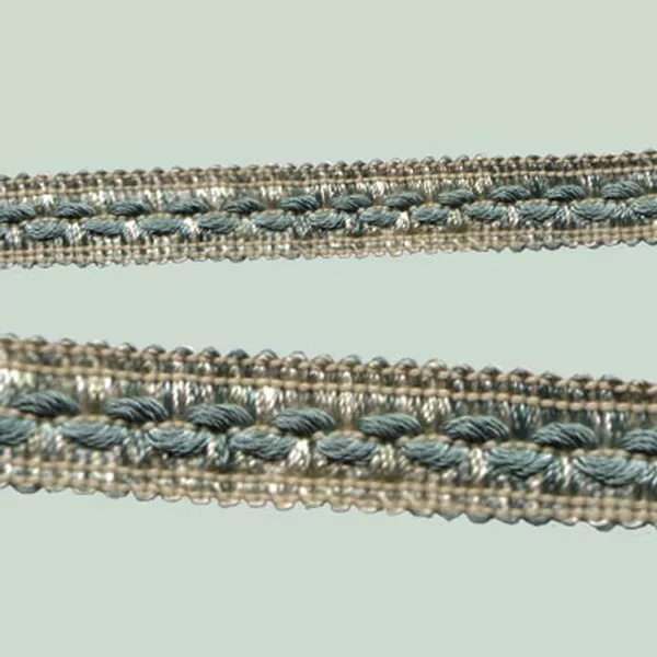 Fancy Braid - Pale Green / Cream 16mm Price is for 5 metres