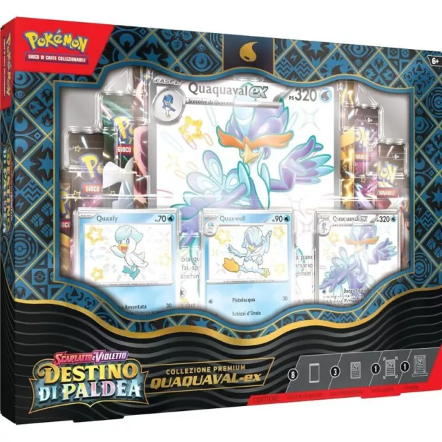 Pokemon Destino Di Paldea Collezione Premium Quaquaval Ex Italiano