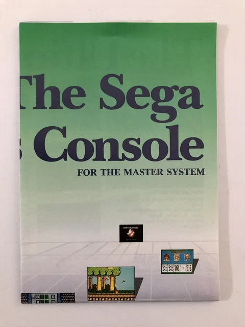 Master Console THE SEGA GAMES Console For The Master System Console Poster RARE $49.00 ...