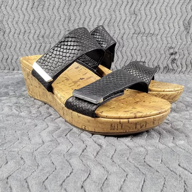 VIONIC WOMENS BLACK Emmy Platform Wedge Heel Strap Sandals Sz US