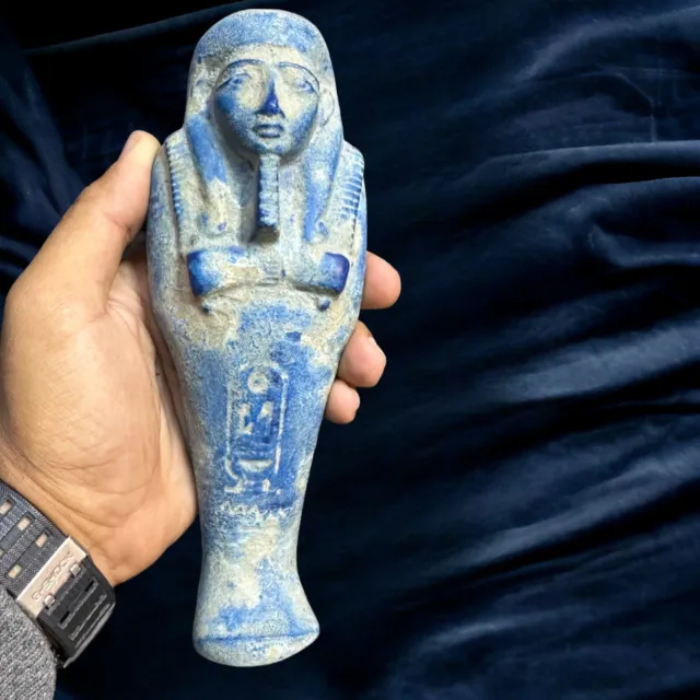 Rare Ancient Egyptian Shabti Ushabti Statue - 20 cm - Finest Stone Craftsmanship