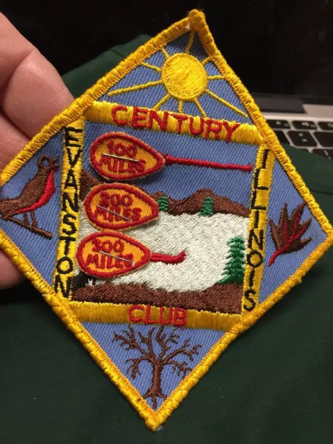 (mr20) Century Club, Evanston, IL with 100,200,300 mile rocker patches