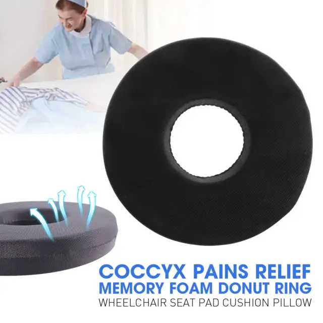 Donut Pillow Seat Cushion Coccyx Memory Foam Pillow Hemorrhoid Tailbone CushioMQ