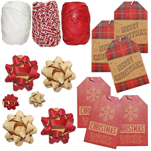 3 pezzi Fiocchi natalizi, decorazioni per albero di Natale, adatti per decorazioni natalizie, decorazioni per alberi, mini fiocchi rossi | SHEIN ALIA