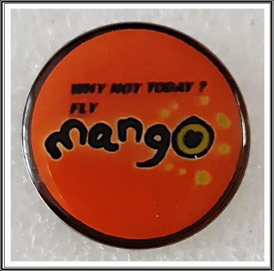 Mango Airlines was a South African low-cost airline lapel pin badge