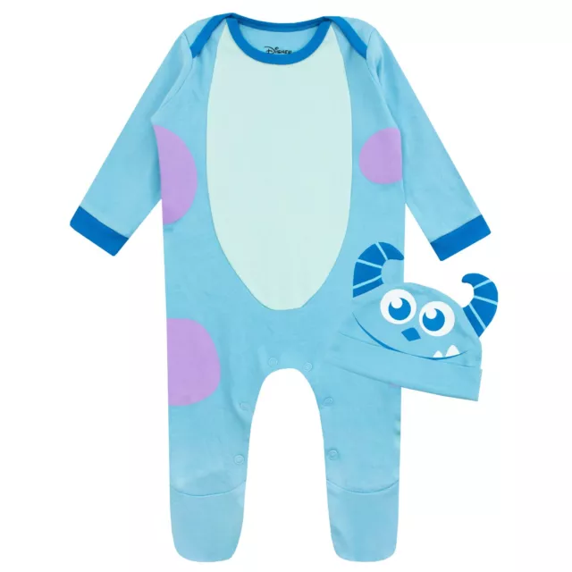 Sulley Sleepsuit and Hat | Disney Monsters Inc Baby Grows | Disney Babygrow