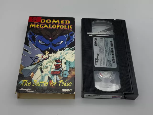 1992 Doomed Megalopolis The Gods of Tokyo Rare Collectible Anime VHS  Vintage Japanese Animation Tape Animated Horror Toei Video Comics