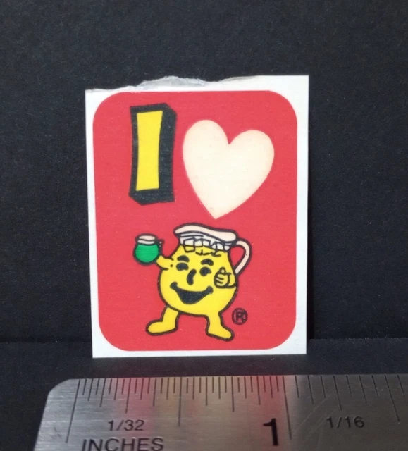 Kiloz R Kool Sticker VINTAGE STICKERS 80S Kool Aid Scratch And Sniff Sticker Matte LEMON ...