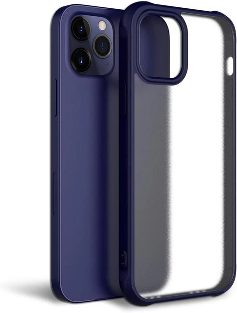SR Fusion Case for iPhone 13 Pro Max 2021 Shock Absorption Cover-Matte Blue