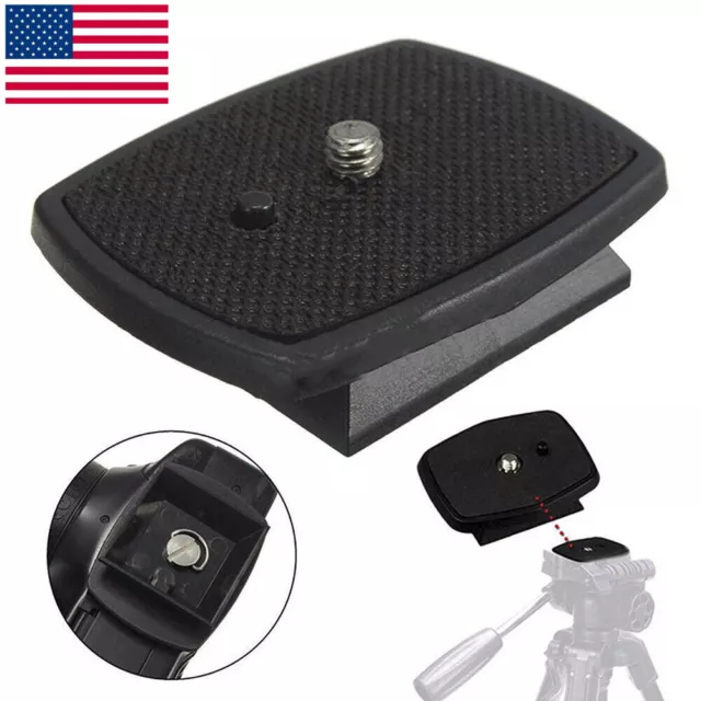 Quick Release Plate For DSLR SLR Digital Camera Tripod Screw Adapter Mount Head