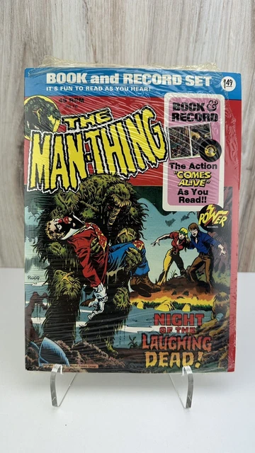 Vintage 1974 The Man-Thing Book And Record Set Marvel Comics 45 RPM PR-16 Comic