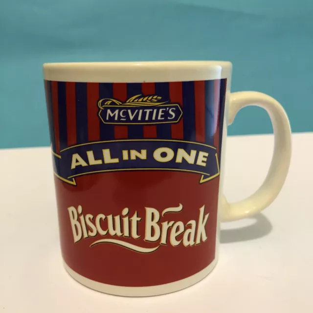 Mcvities All In One Biscuit Break Ceramic Mug Red Used Collectable