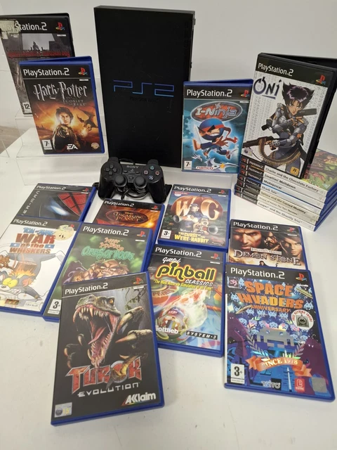 SONY PLAYSTATION 2 Bundle Console Leads Controller Leads And 20 Games ...