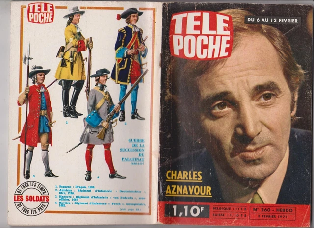 Tele Poche 1971  N° 260  Complet  Charles Aznavour