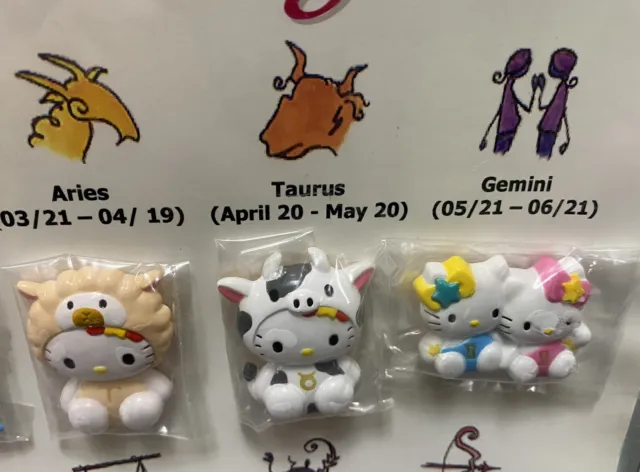 Sanrio Hello Kitty Zodiac Magnet: *Choose One Sign (see description) Rare Find! 3