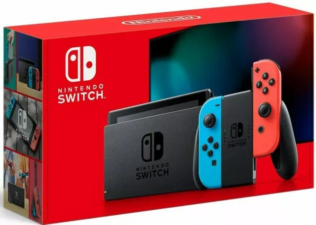 Nintendo Switch Console with Neon Blue and Neon Red Joy Cons 32GB V2