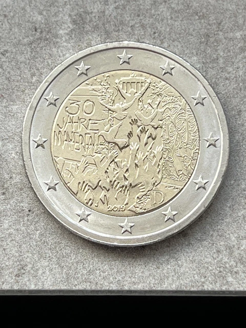 Wertvolle 2 Euro Münzen 30 Jahre Mauerfall 2 EURO MÜNZE Fehlprägung 30. Jahre Mauerfall 2019 D EUR 150,00