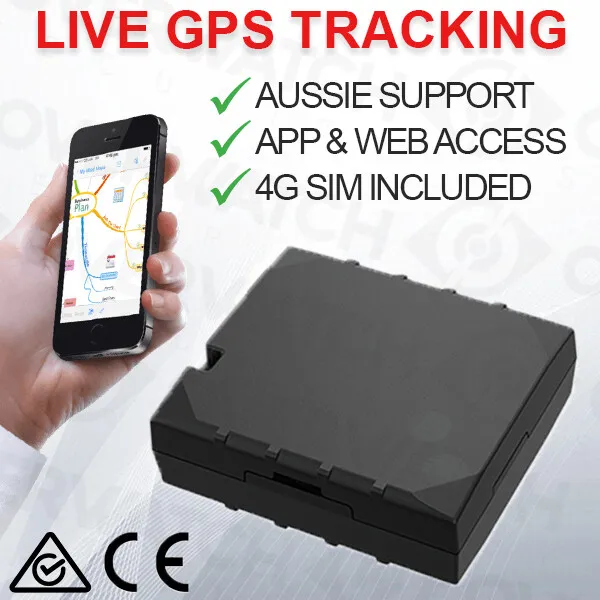 Overwatch PLX5 GPS Tracker - 4G Live Realtime Vehicle Locator Tracking Device