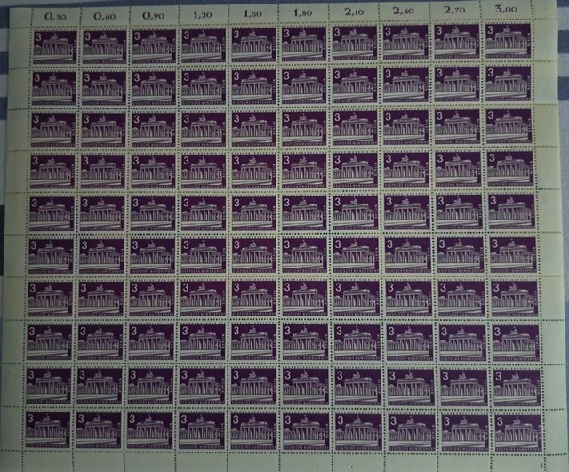 Briefmarken Berlin Bogen mit Bogenzähler Berliner Stadtbilder 231 y postfrisch 2