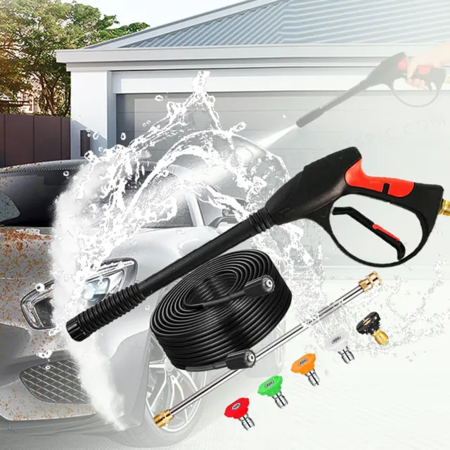 4000PSI High Pressure Car Power Washer Spray Gun Extension Wand Lance  Nozzle Tip