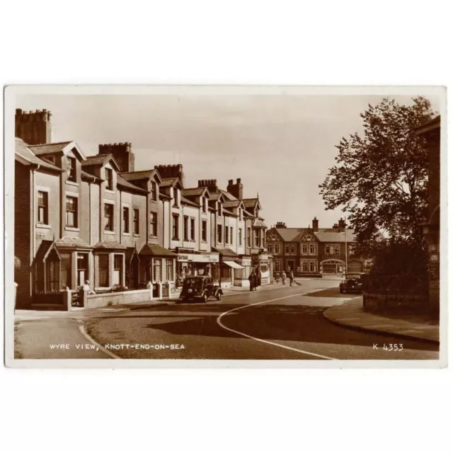 KNOTT END ON SEA Wyre View, Lancashire RP Postcard Postally Used 1961